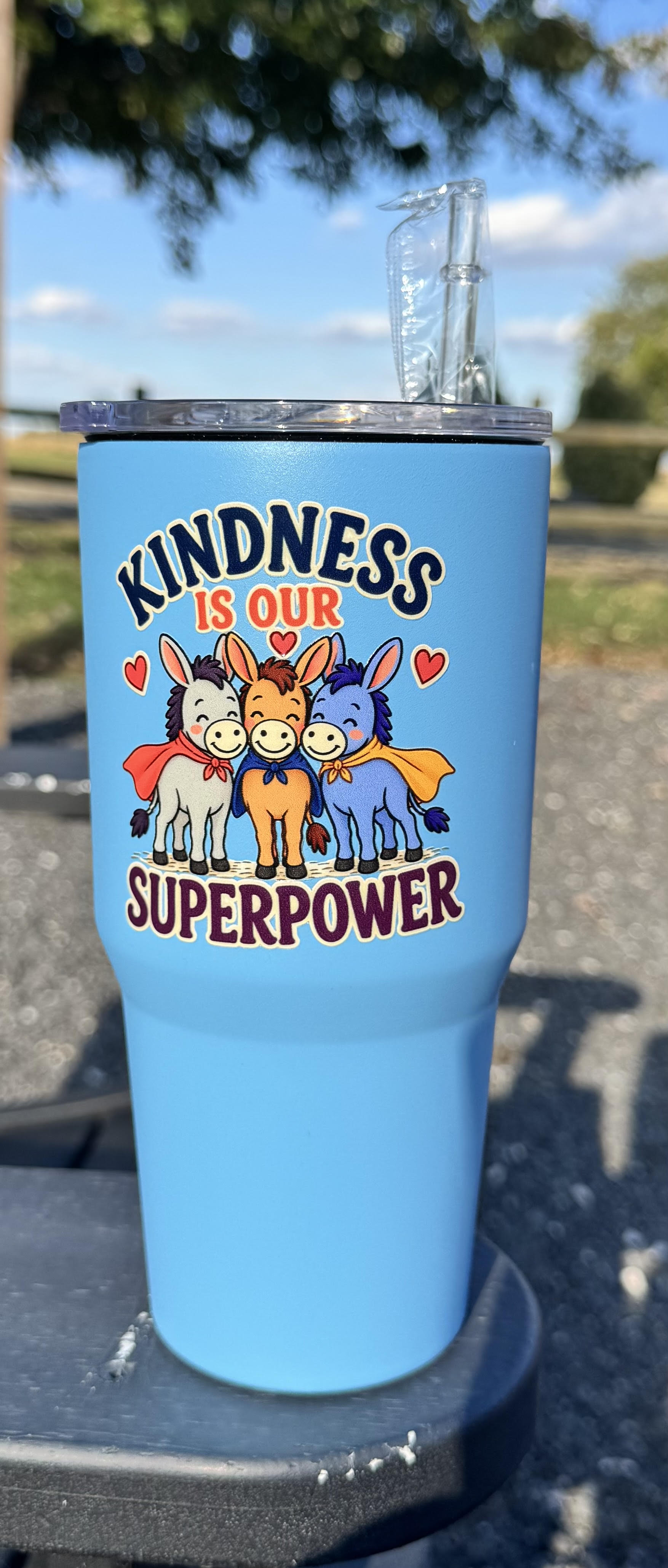 Blue Campbells Lane Donkey Co. Tumbler