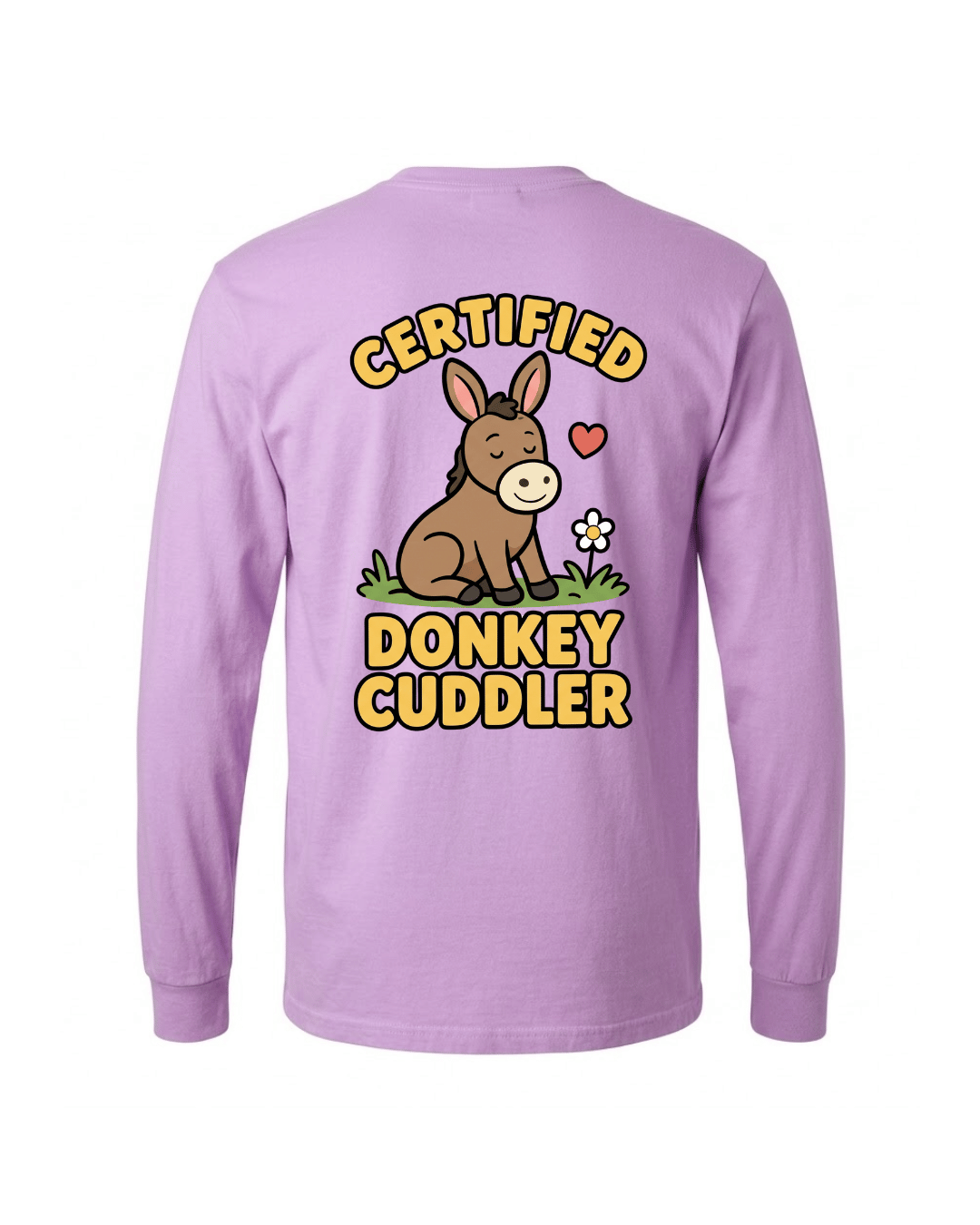 Certified Donkey Cuddler Long Sleeve Shirt